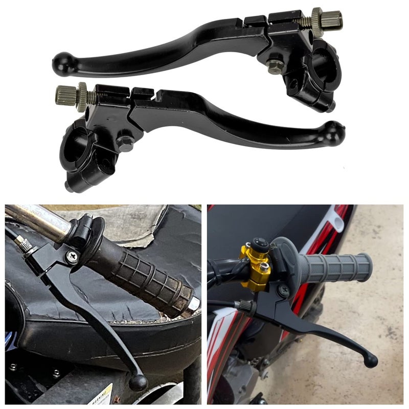 FVRITO 7/8"" 22mm Universal Clutch Brake Handle Levers Perch for CRF50 CRF70 CRF80 CRF100 CRF150 XR50 XR80 XR100 ATC 200m Pit Dirt Bike Motor Motocross Motorcycle Baja Mini Bike MB200 Left and Right - Image 4